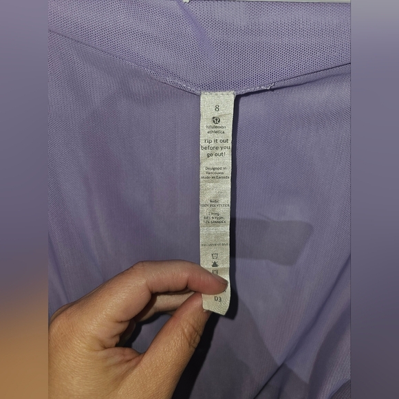 Lululemon Hooded Rain / Yoga Jacket Size 8 - Picture 2 of 7